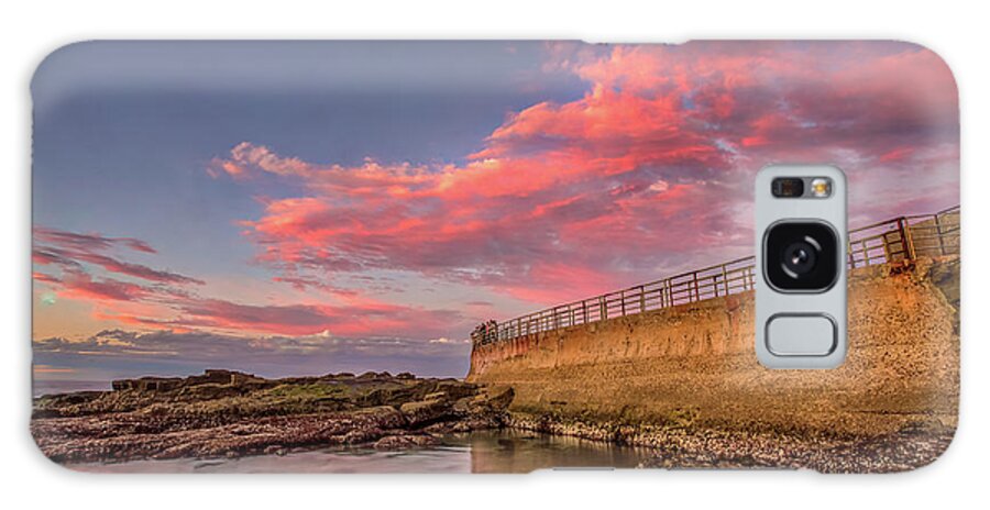 Beach Galaxy Case featuring the photograph Seawall by Peter Tellone