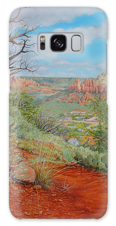 Sedona Galaxy S8 Case featuring the painting Sedona Trail by Mike Ivey