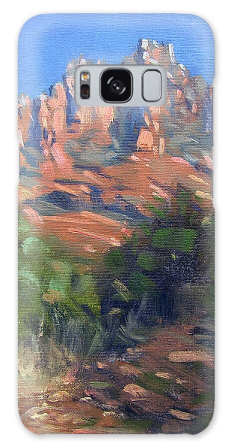 Sedona Arizona Galaxy Case featuring the painting Sedona by Ylli Haruni