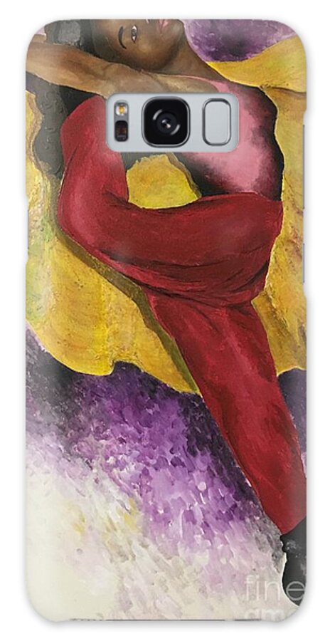Dance Galaxy Case featuring the painting Self portrait by Pamela Henry
