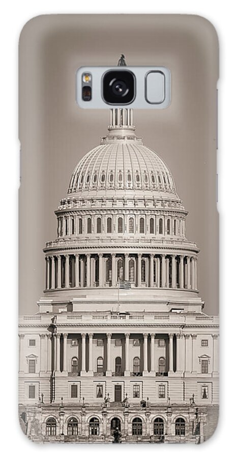 America Galaxy Case featuring the photograph Sepia Tones on the US Capitol Building by Gregory Ballos