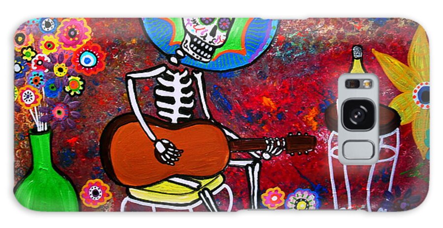Day Of The Dead Galaxy Case featuring the painting Serenata II by Pristine Cartera Turkus