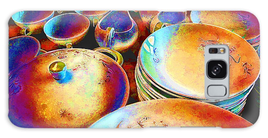 Dishes Galaxy Case featuring the photograph Service by Wendy J St Christopher