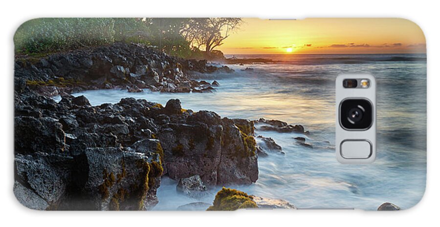 Sunset Galaxy Case featuring the photograph Setting Sun at Lyman's by Christopher Johnson