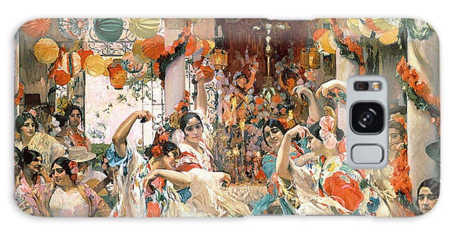 Seville Galaxy Case featuring the painting Seville by Joaquin Sorolla y Bastida