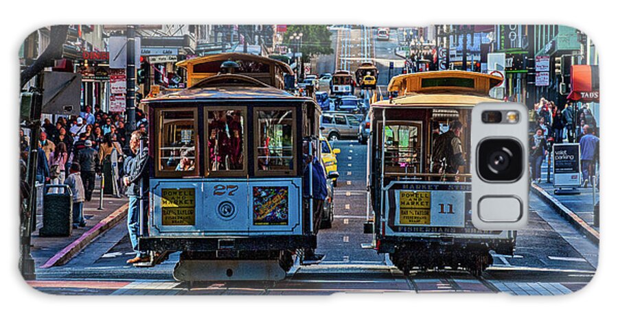 San Francisco Cable Cars Galaxy Case featuring the photograph SF Cable Cars by Ed Broberg