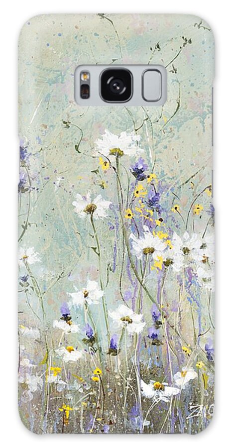 Flowers Galaxy Case featuring the painting Shabby Ten by Laura Lee Zanghetti