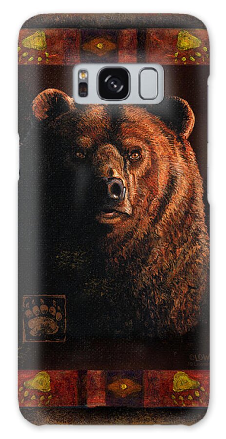 Wildlife Galaxy Case featuring the painting Shadow Grizzly by JQ Licensing