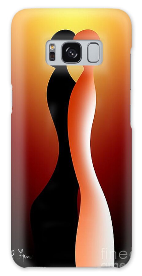 Shadow Galaxy S8 Case featuring the digital art Shadow by Leo Symon
