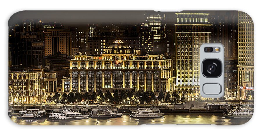 Landscape Galaxy Case featuring the photograph Shanghai Nights by Chris Cousins