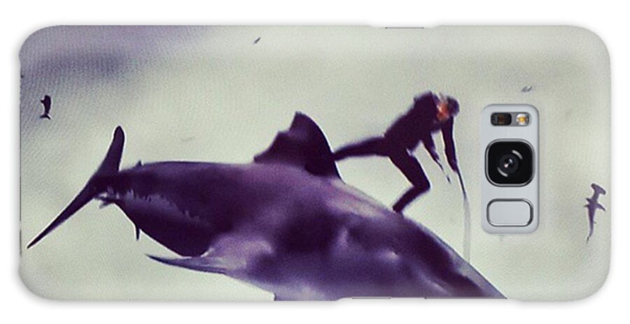 Sharks Galaxy Case featuring the photograph #sharknado #sharknado2 #bmovie #movie by Abdurrahman Ozlem