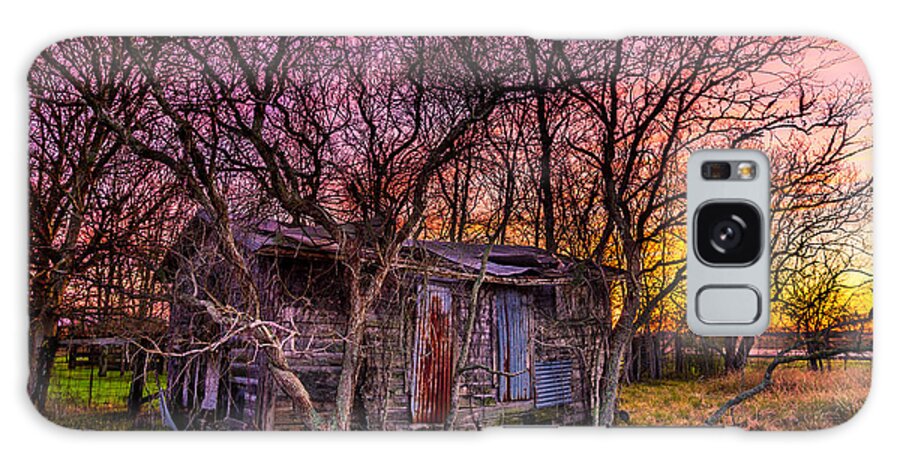 Texas Galaxy S8 Case featuring the photograph Shed and Sunset by Micah Goff