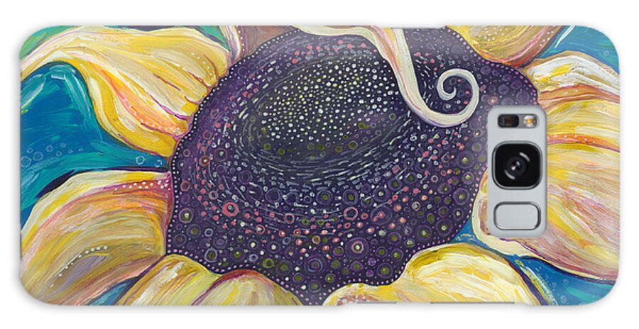 Sunflower Painting Galaxy Case featuring the painting Shine Bright by Tanielle Childers