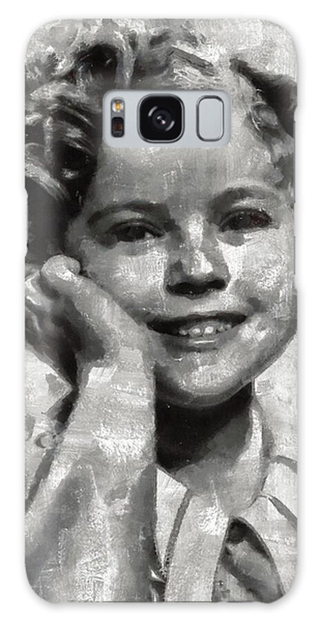 Hollywood Galaxy Case featuring the painting Shirley Temple by Mary Bassett by Esoterica Art Agency