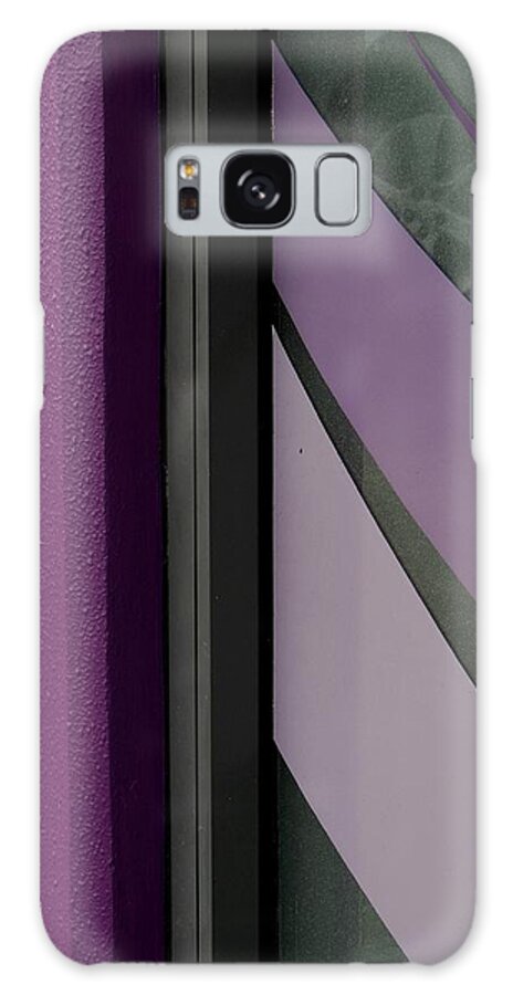 Purple And Grey Abstract Galaxy S8 Case featuring the photograph Shopfront Abstract by Denise Clark