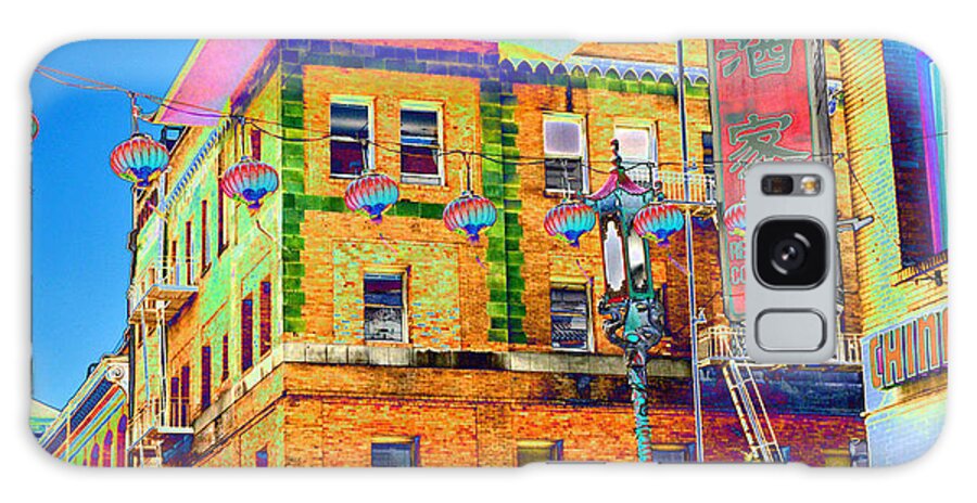 (window Shopping) (china Town Shopping) Stores Galaxy Case featuring the photograph Shopping China Town by Tom Kelly
