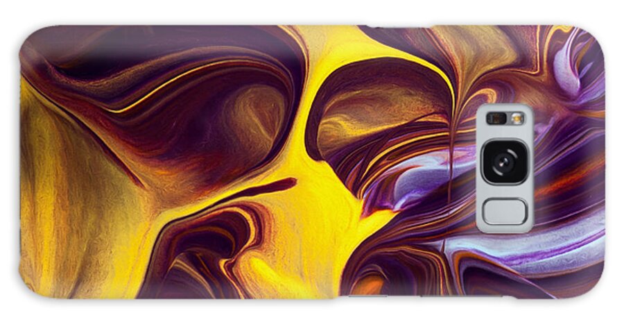Abstract Galaxy Case featuring the painting Shout by Patti Schulze