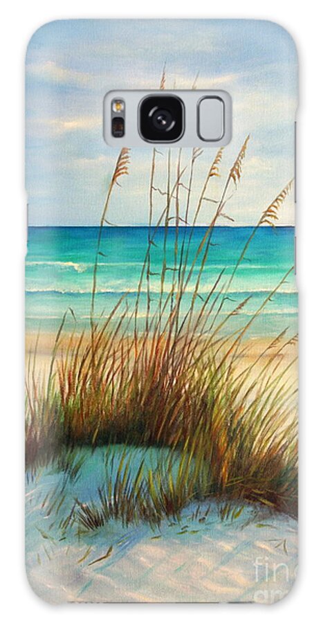 Siesta Key Beach Galaxy Case featuring the painting Siesta Key Beach Dunes by Gabriela Valencia