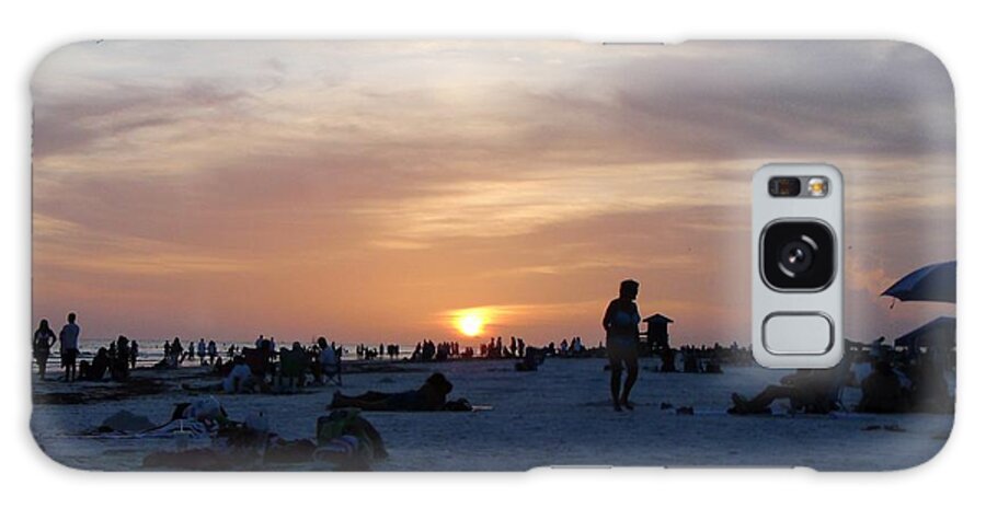 Siesta Key Beach Sarasota Florida Sunshine States America U.s.a Water Beach Tropical Sunset Photo Us Waterfront Water Summer Sun Tropical Sand People Vacation Outdoors Nature Landscape Sand Galaxy Case featuring the digital art Siesta Key Beach, Florida #2 by Jeanette Rode Dybdahl