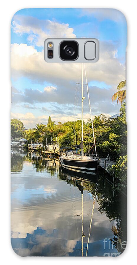 Blue Sky Galaxy Case featuring the photograph Siesta Key Sailboat 2 by Liesl Walsh