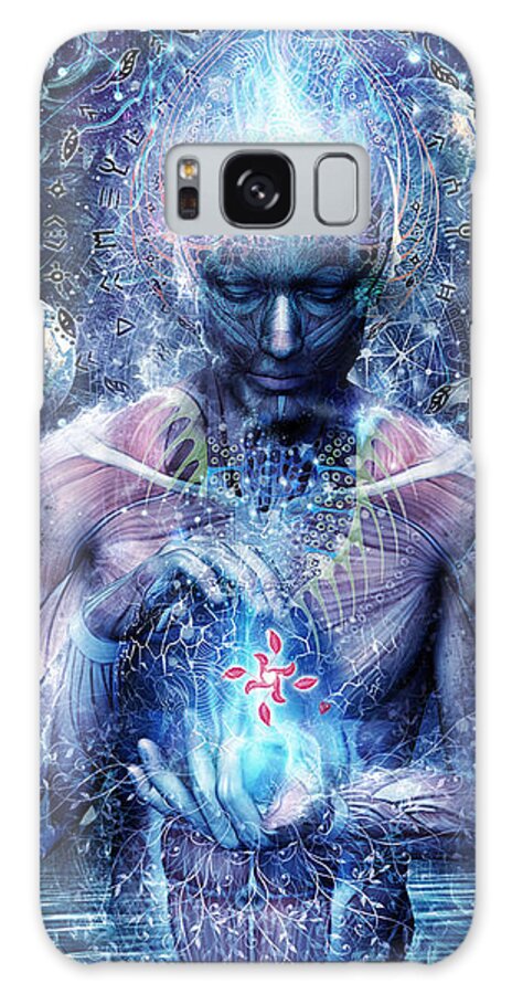 Spiritual Galaxy Case featuring the digital art Silence Seekers by Cameron Gray
