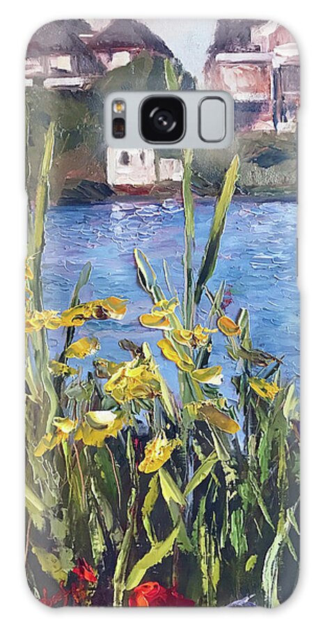 The Artist Josef Galaxy Case featuring the painting Silver Lake Blossoms by Josef Kelly