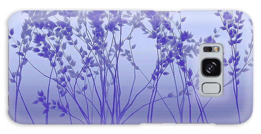 Purple Tree Silhouette Galaxy S8 Case featuring the digital art Silver Twilight by Susan Maxwell Schmidt
