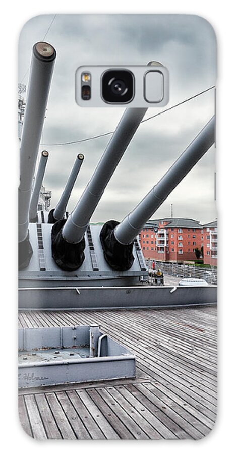 Uss Wisconsin Galaxy Case featuring the photograph Six Pack of Sixteens by Christopher Holmes