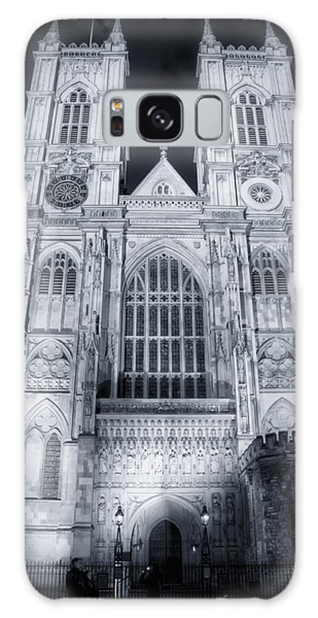 Westminster Abbey Galaxy Case featuring the photograph Westminster Abbey Night by Joan Carroll