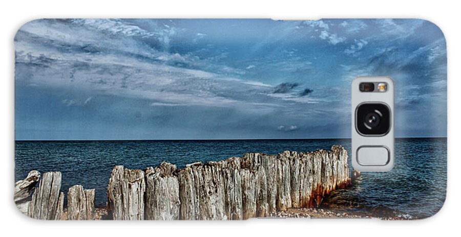 Hdr Galaxy Case featuring the photograph Skies of Superior by Rachel Cohen
