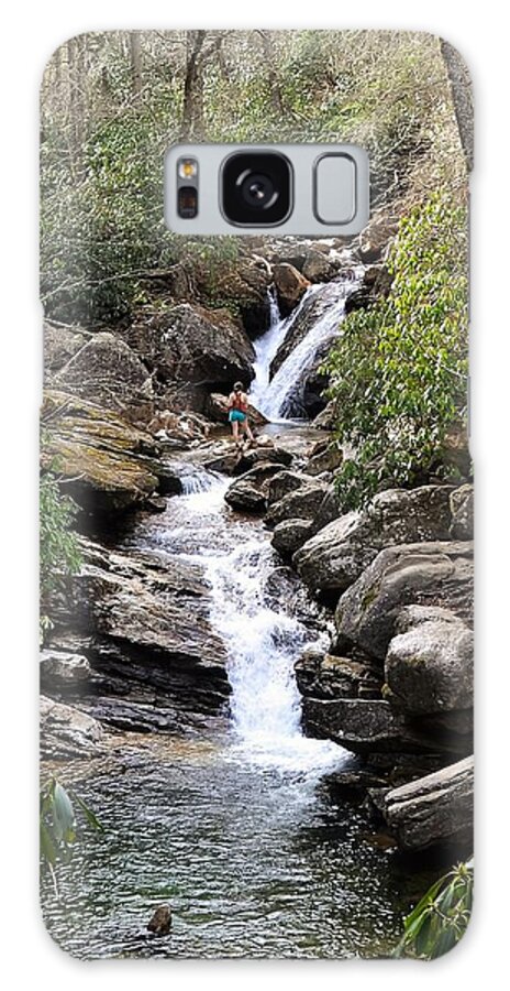 Landscape Galaxy Case featuring the photograph Skinny Dip Falls by Chuck Brown