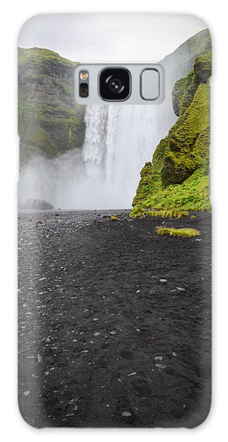 Iceland Galaxy Case featuring the photograph Skogafoss the Entrance to Fimmvorduhals by Alex Blondeau