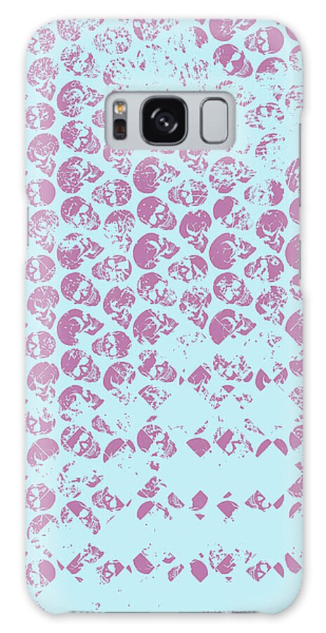 Abstract Galaxy Case featuring the digital art Skull Art background - BP2 by Xrista Stavrou
