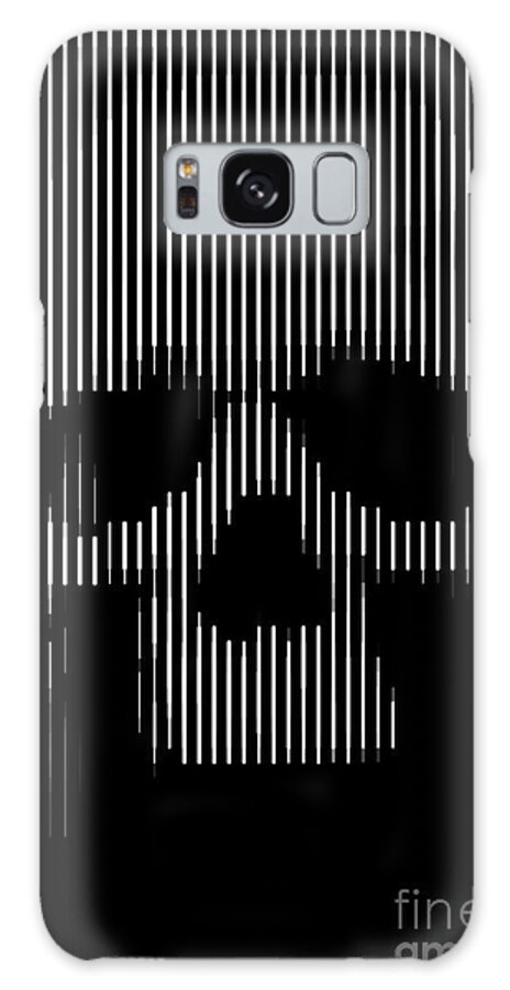 Skull Galaxy Case featuring the painting Skull Lines by Sassan Filsoof