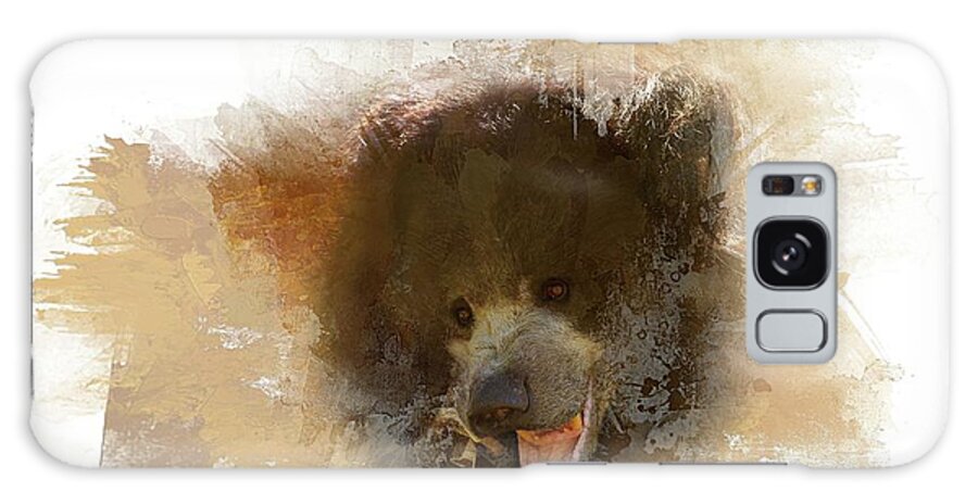 Sloth Bear Galaxy Case featuring the photograph Sloth Bear by Eva Lechner