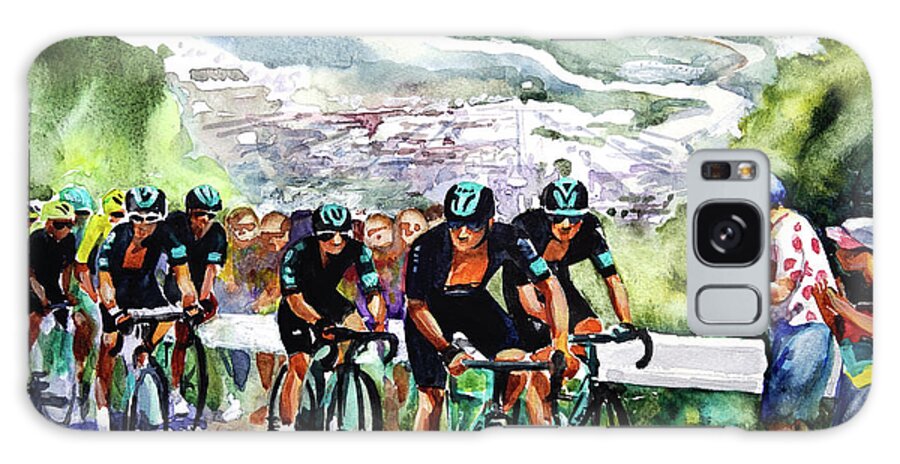My Name On Ebay Is Sannpet. 24cm X 32cm Watercolour Galaxy Case featuring the painting Slow and Steady Team Sky by Shirley Peters