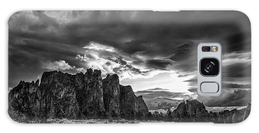 Clouds Galaxy Case featuring the photograph Smith Rock Fury by Steven Clark