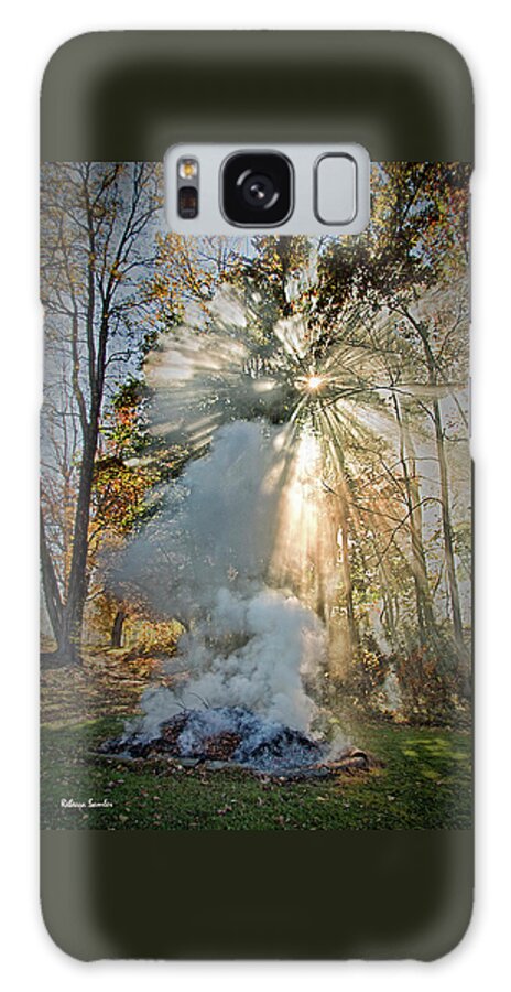 Smoke Galaxy Case featuring the photograph Smoke and Fire by Rebecca Samler