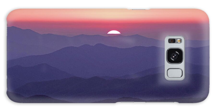 Landscape Galaxy Case featuring the photograph Smoky Mountain Sunset from Clingmans Dome by William Slider