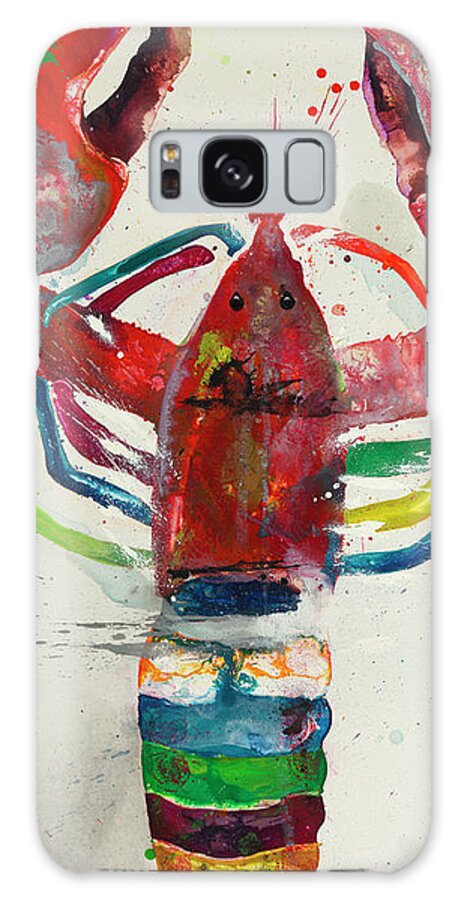 Lobster Galaxy Case featuring the painting Snappy Dresser by Kasha Ritter
