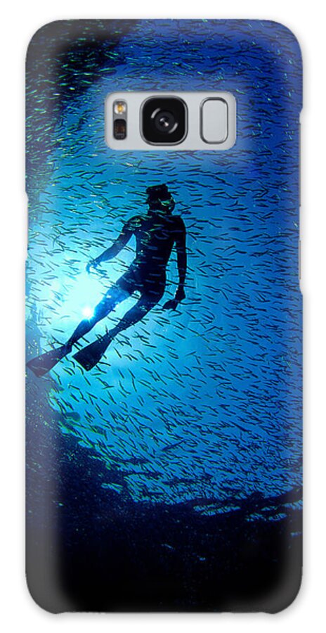 Sail Galaxy Case featuring the photograph Snorkeler by Gary Felton