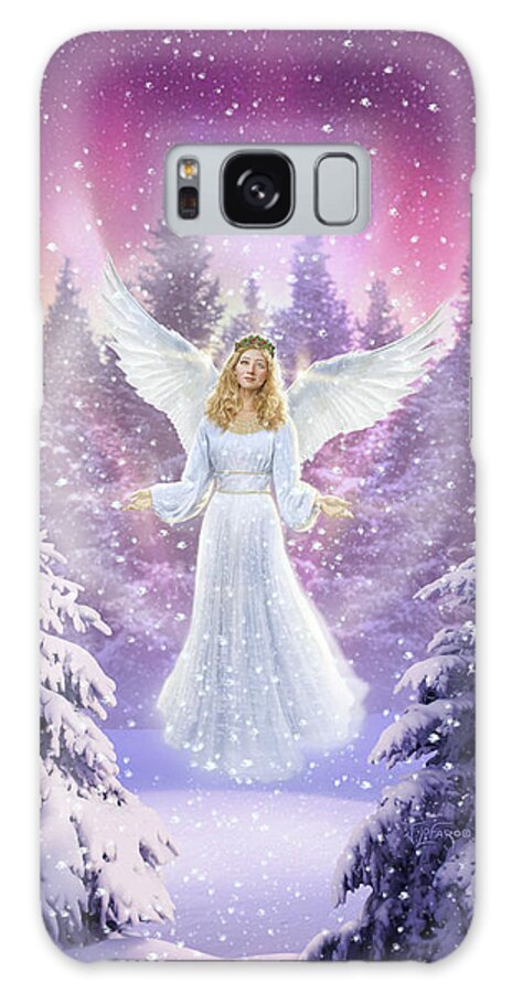 Angel Galaxy Case featuring the digital art Snow Angel by Jerry LoFaro