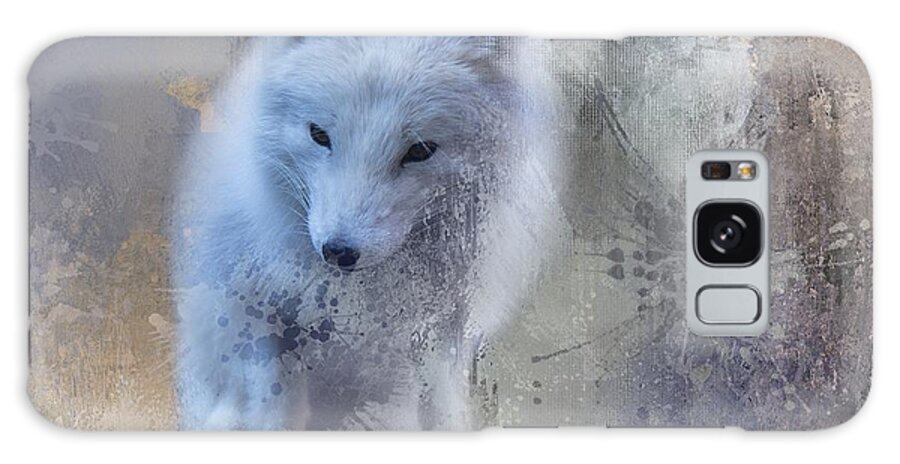 Arctic Fox Galaxy Case featuring the photograph Snow Fox by Eva Lechner