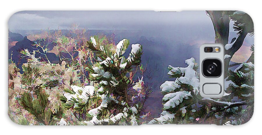 Snow Galaxy S8 Case featuring the photograph Snow in the Canyon by Roberta Byram