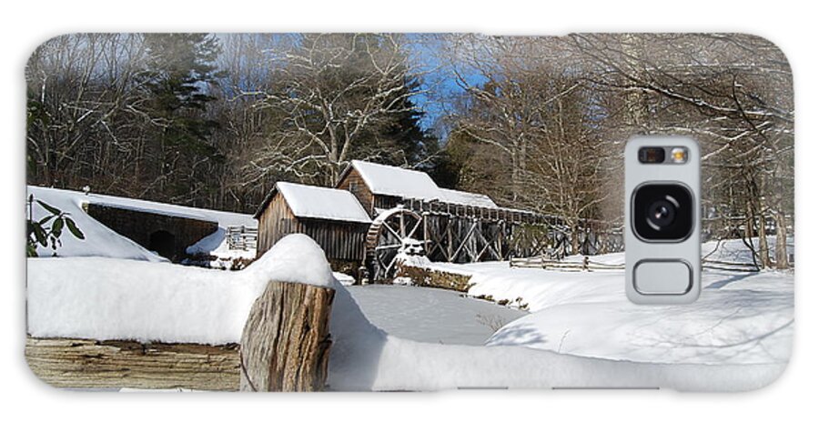 Snow Galaxy Case featuring the photograph Snow on The Old Time Mill by Eric Liller