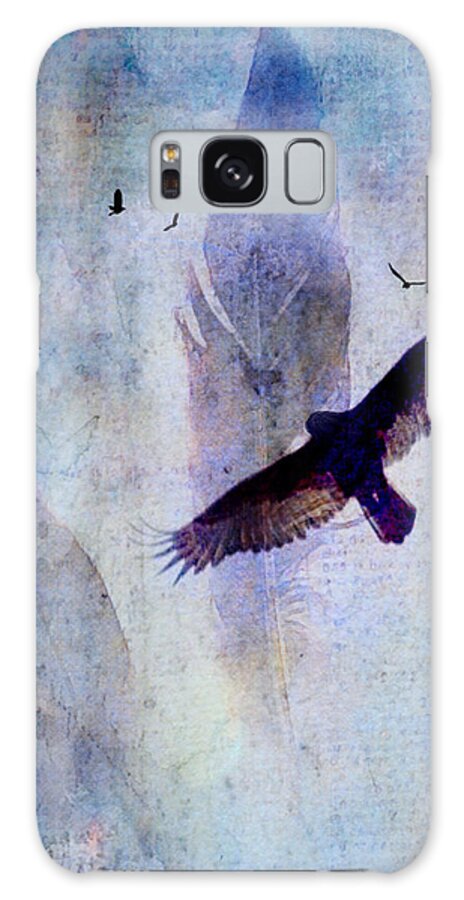 Feathers Galaxy S8 Case featuring the digital art Soaring by Lisa Noneman