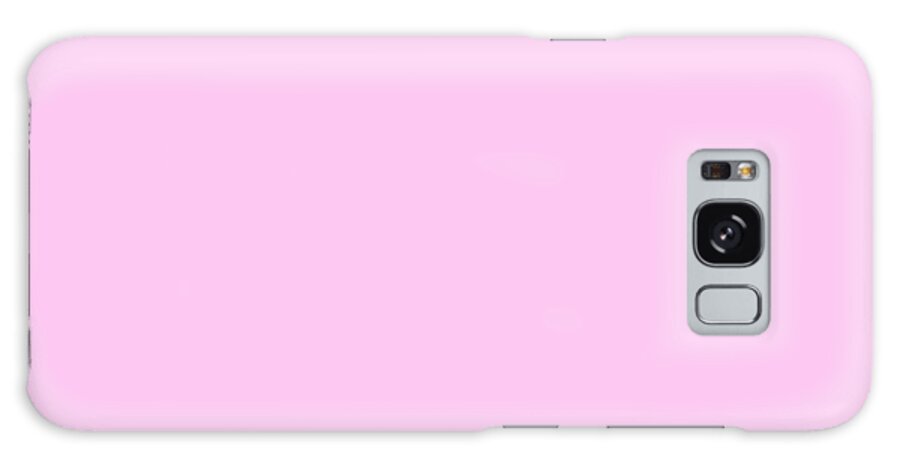 Solid Colors Galaxy Case featuring the digital art Soft Pink Color Decor by Garaga Designs
