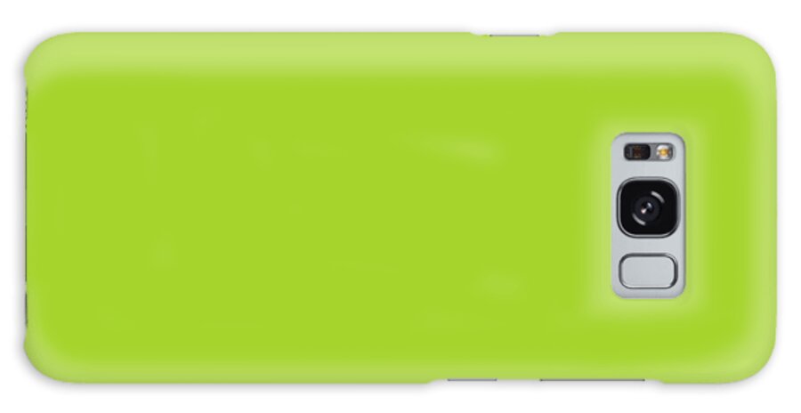 Solid Colors Galaxy Case featuring the digital art Solid Lime Green Color by Garaga Designs