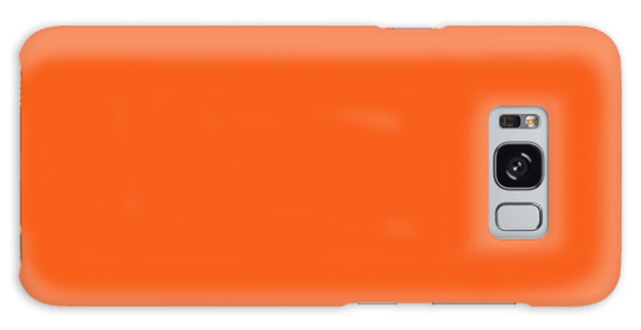 Solid Colors Galaxy Case featuring the digital art Solid Orange Color Decor by Garaga Designs