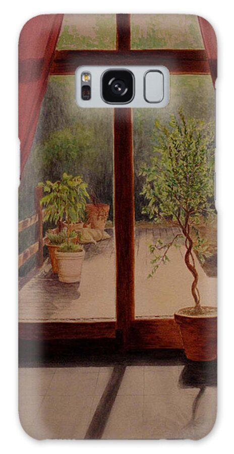 House Galaxy Case featuring the painting Solitude by Nik Helbig